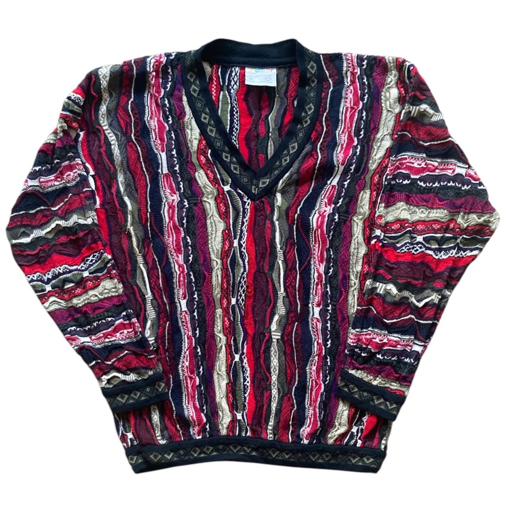 Vintage 90s Coogi Sweater Medium Australia Pullover Biggie Smalls Hiphop Rap